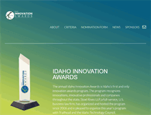 Tablet Screenshot of idahoinnovationawards.com